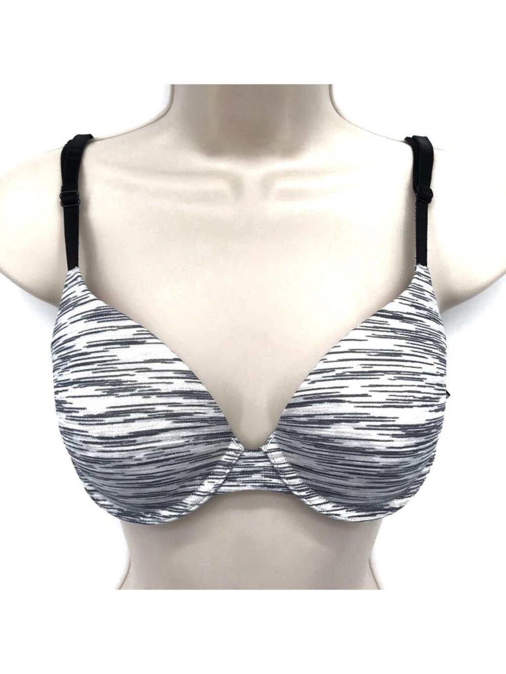 Victorias Secret Pink Lightly Lined T-Shirt Bra 34B Black & White Stripe